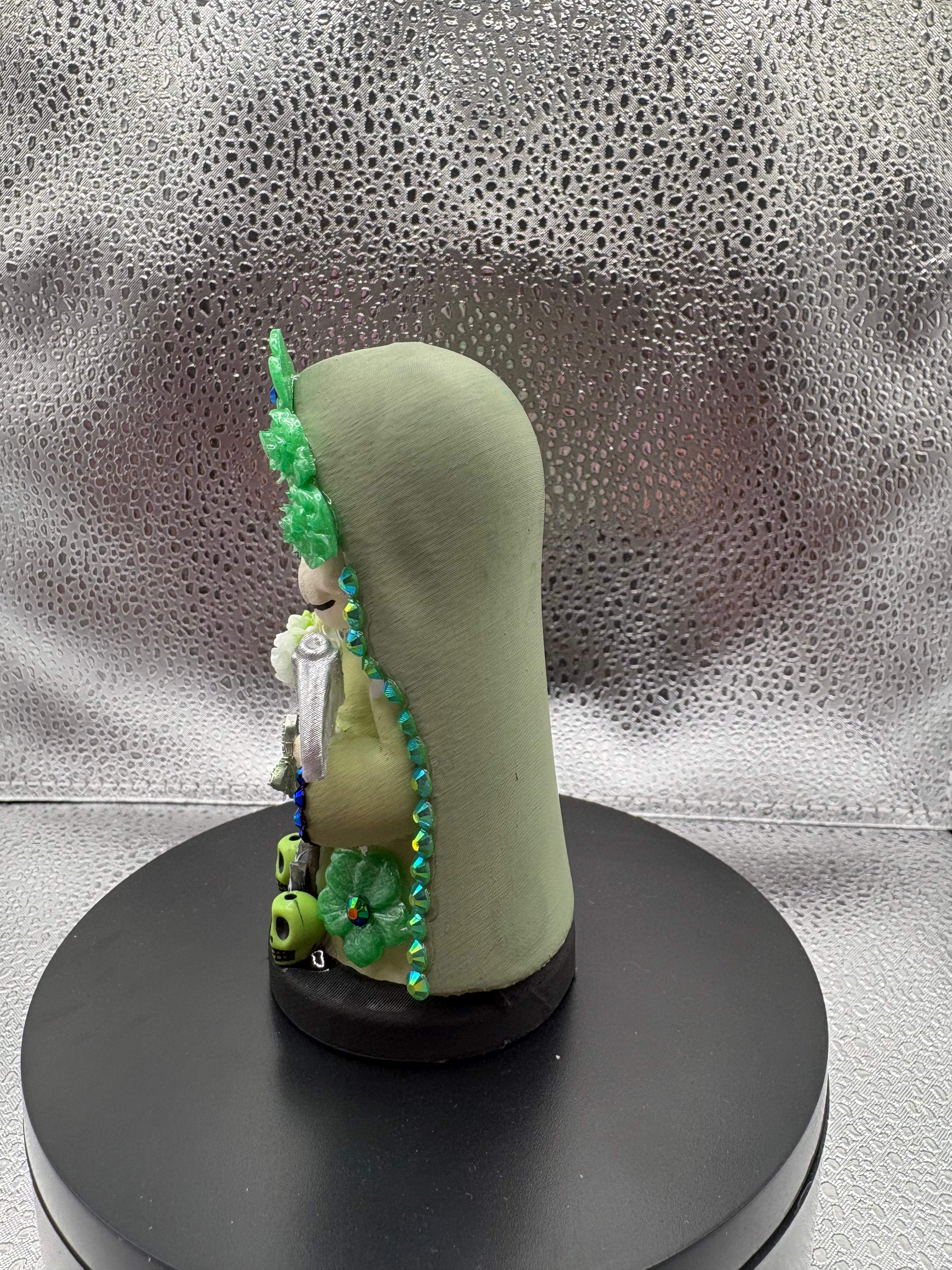 3.75" Santa Muerte Statue Sage